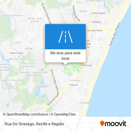Rua Do Sossego mapa