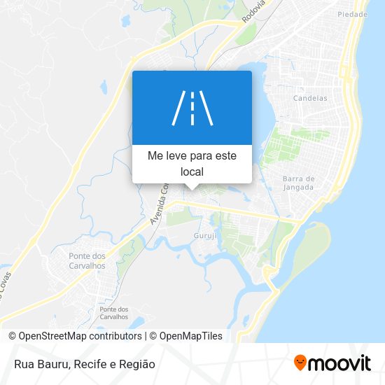 Rua Bauru mapa
