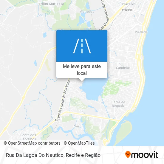 Rua Da Lagoa Do Nautico mapa