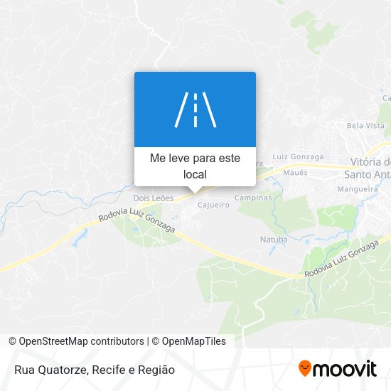 Rua Quatorze mapa