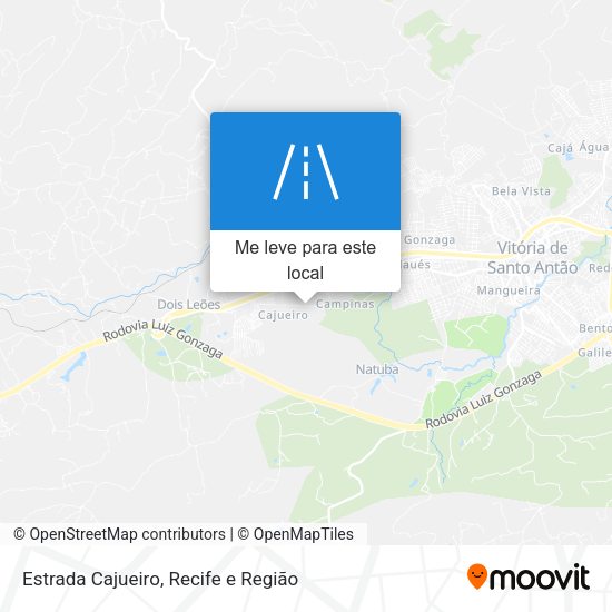 Estrada Cajueiro mapa
