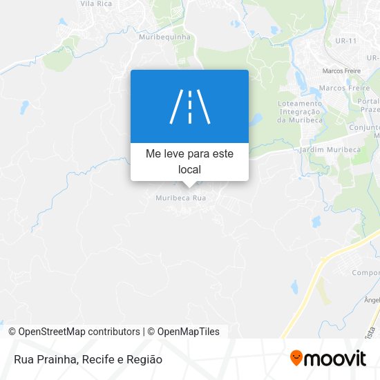 Rua Prainha mapa