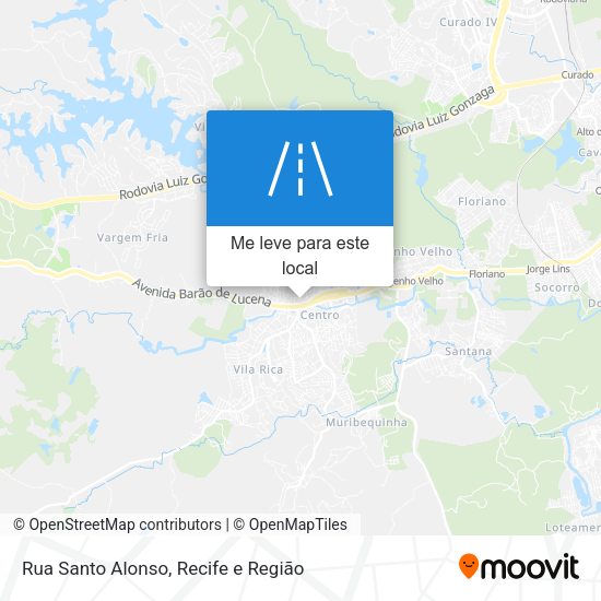 Rua Santo Alonso mapa