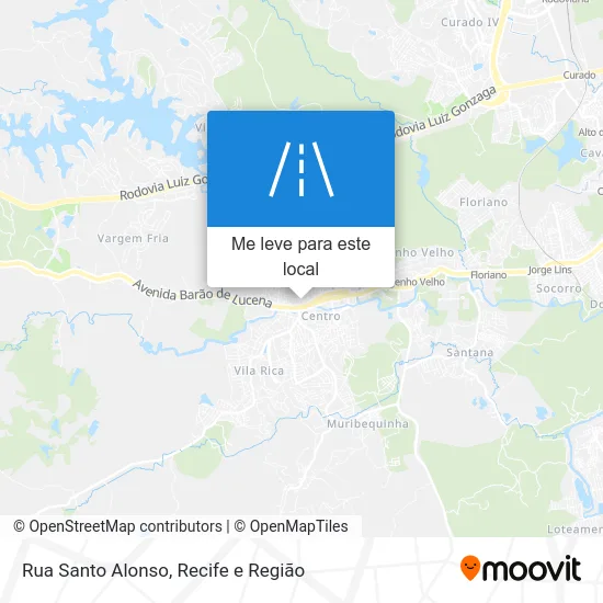 Rua Santo Alonso mapa