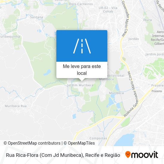 Rua Rica-Flora (Com Jd Muribeca) mapa