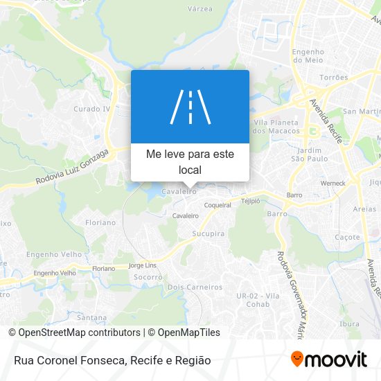 Rua Coronel Fonseca mapa