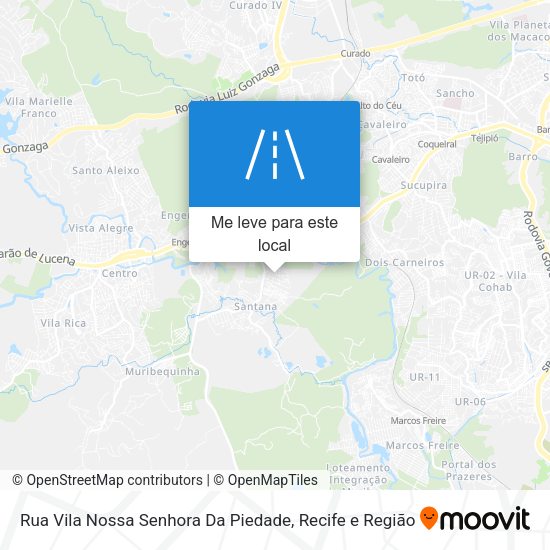 Rua Vila Nossa Senhora Da Piedade mapa