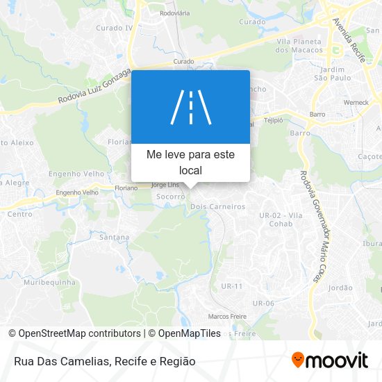 Rua Das Camelias mapa