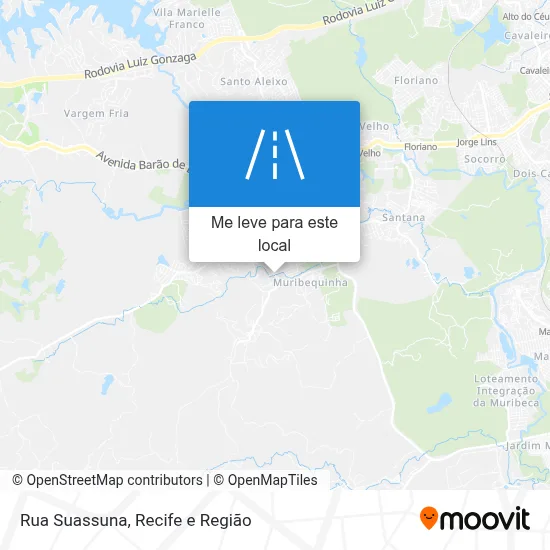 Rua Suassuna mapa