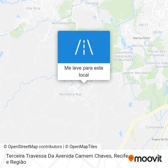 Terceira Travessa Da Avenida Carnem Chaves mapa