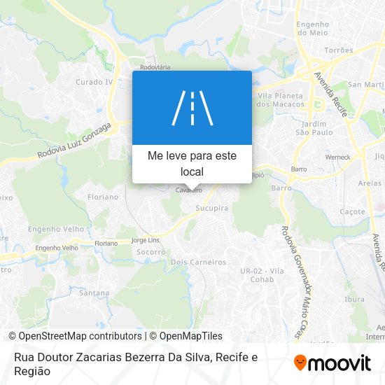 Rua Doutor Zacarias Bezerra Da Silva mapa