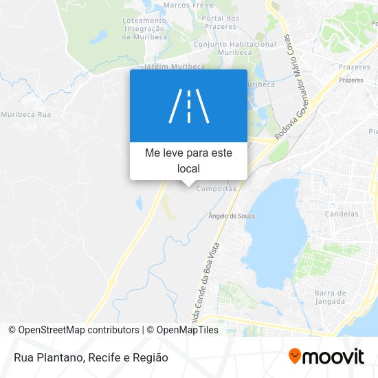 Rua Plantano mapa