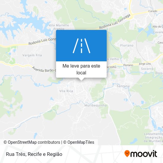 Rua Três mapa