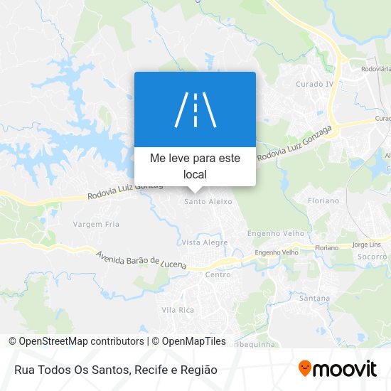 Rua Todos Os Santos mapa