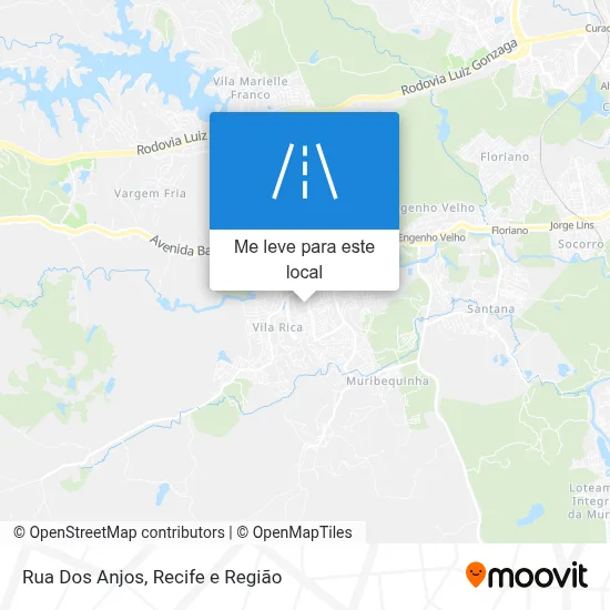Rua Dos Anjos mapa