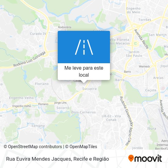 Rua Euvira Mendes Jacques mapa