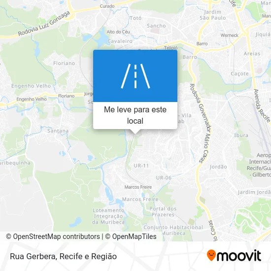 Rua Gerbera mapa