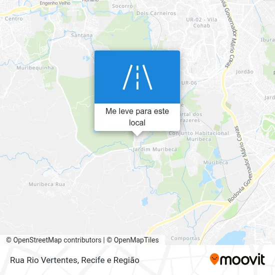 Rua Rio Vertentes mapa