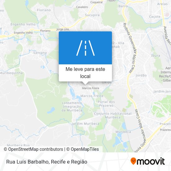Rua Luís Barbalho mapa