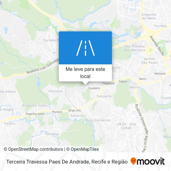 Terceira Travessa Paes De Andrade mapa