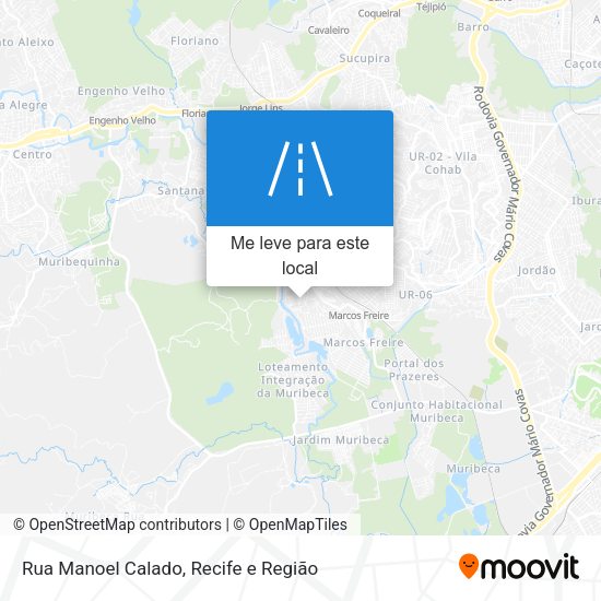 Rua Manoel Calado mapa