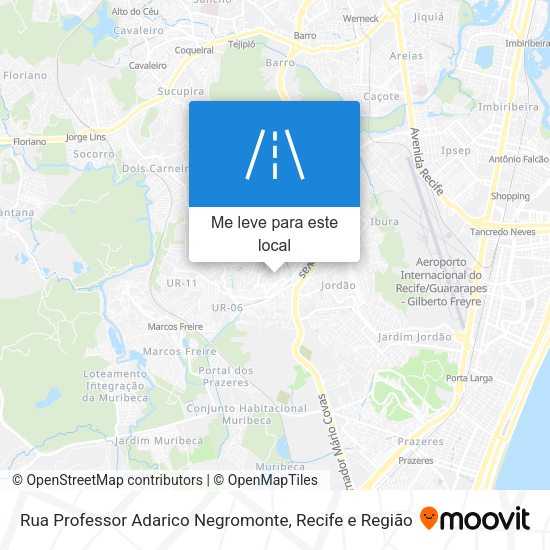 Rua Professor Adarico Negromonte mapa