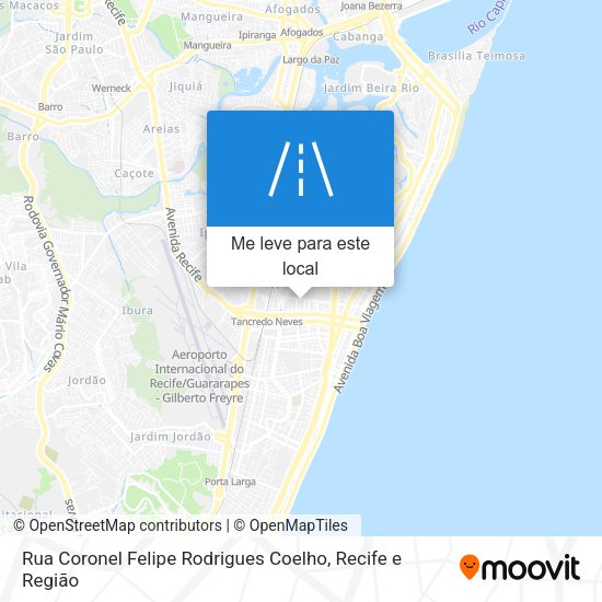 Rua Coronel Felipe Rodrigues Coelho mapa