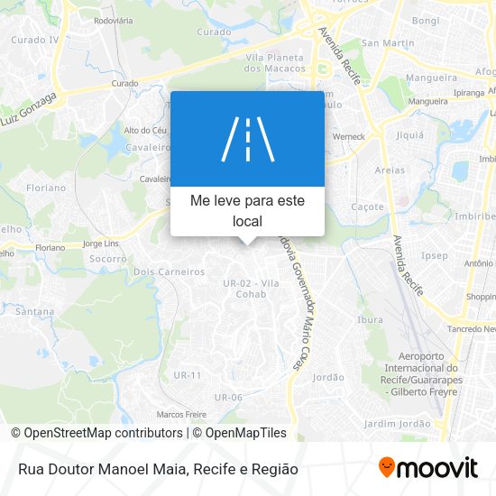 Rua Doutor Manoel Maia mapa