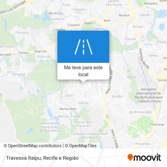 Travessa Itaipu mapa