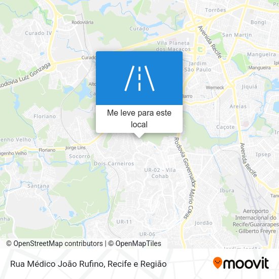 Rua Médico João Rufino mapa