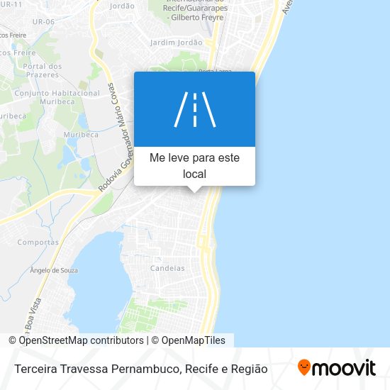 Terceira Travessa Pernambuco mapa