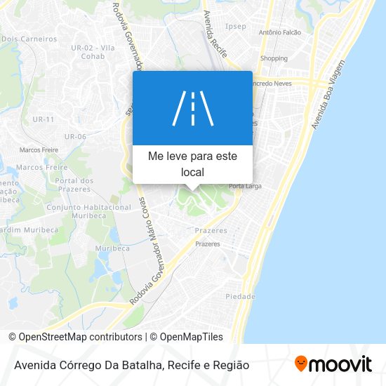 Avenida Córrego Da Batalha mapa