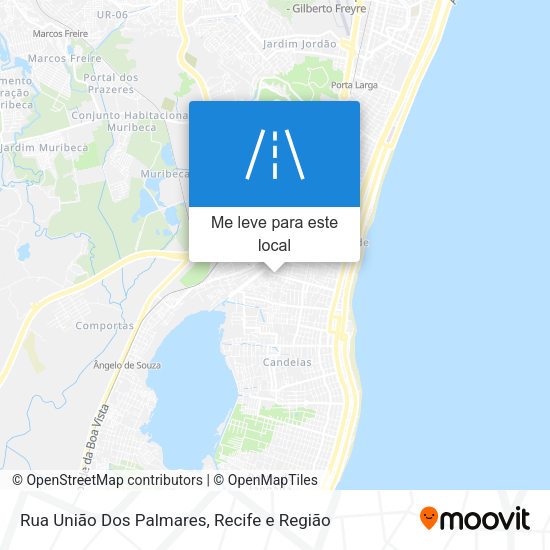 Rua União Dos Palmares mapa