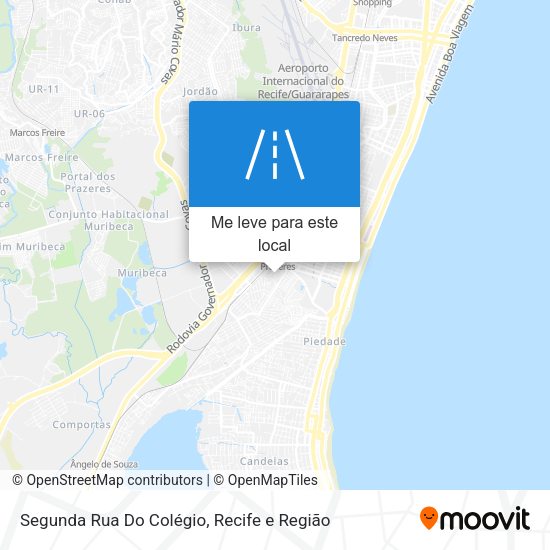 Segunda Rua Do Colégio mapa