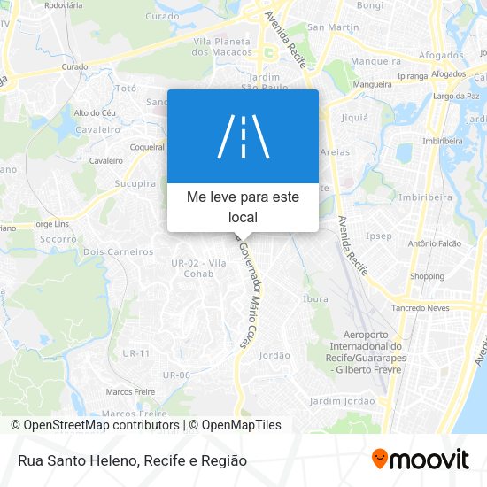 Rua Santo Heleno mapa