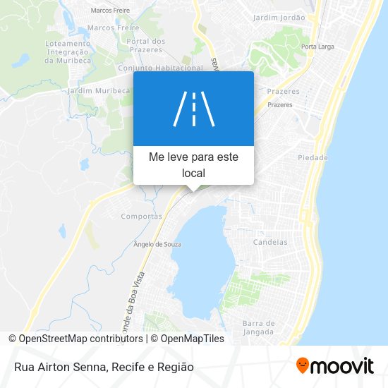 Rua Airton Senna mapa