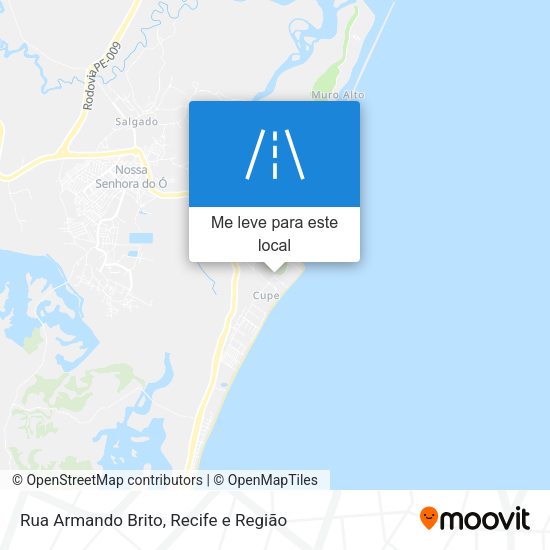 Rua Armando Brito mapa