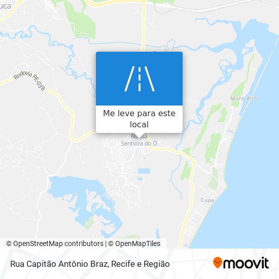 Rua Capitão Antônio Braz mapa