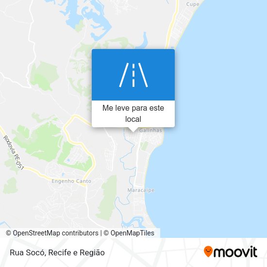 Rua Socó mapa