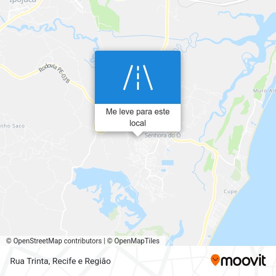 Rua Trinta mapa
