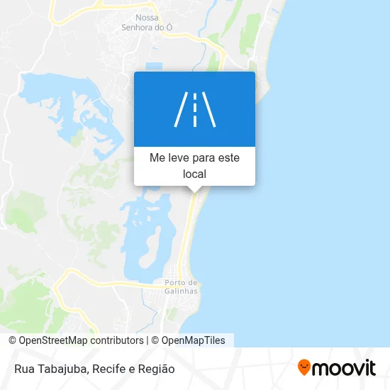 Rua Tabajuba mapa