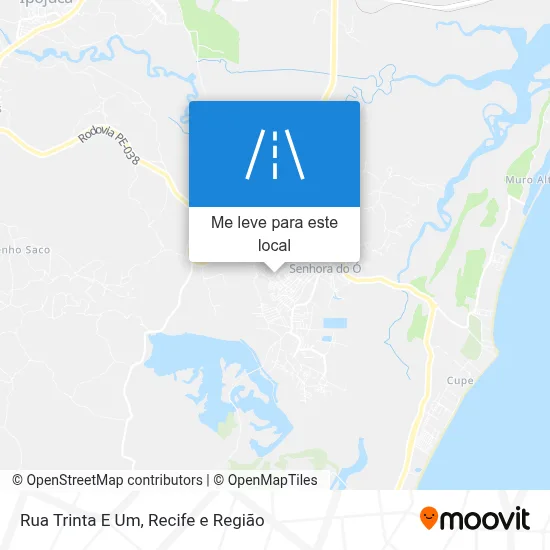 Rua Trinta E Um mapa