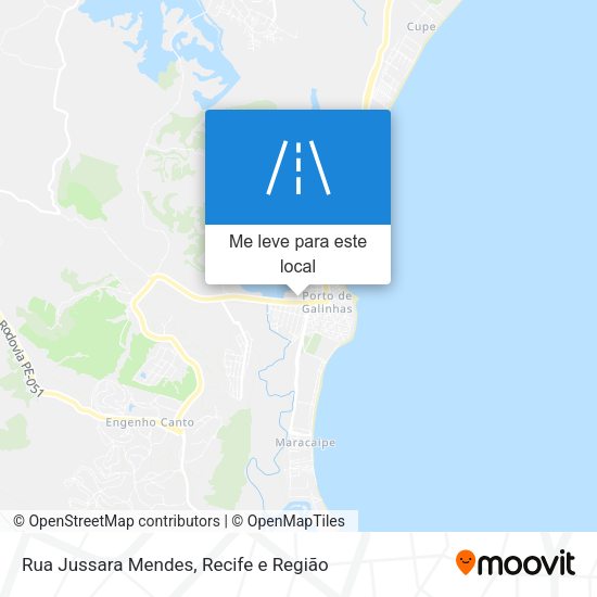 Rua Jussara Mendes mapa