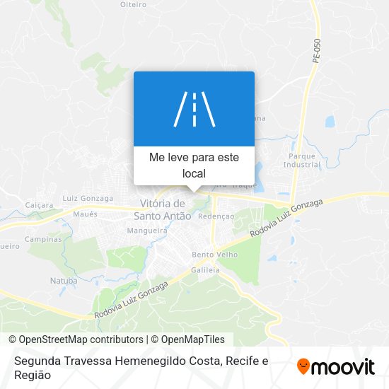 Segunda Travessa Hemenegildo Costa mapa