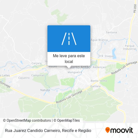 Rua Juarez Candido Carneiro mapa