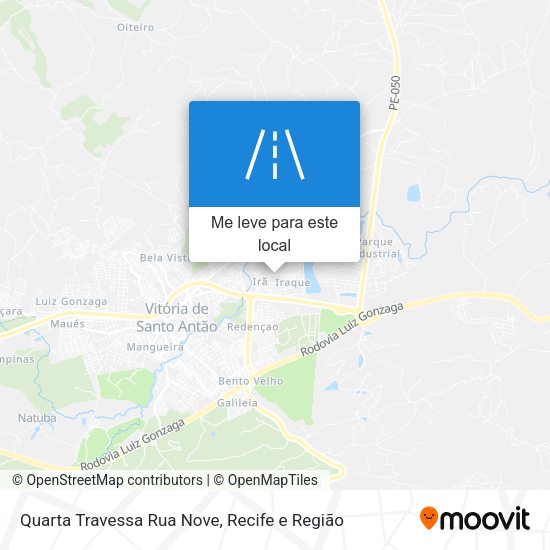Quarta Travessa Rua Nove mapa