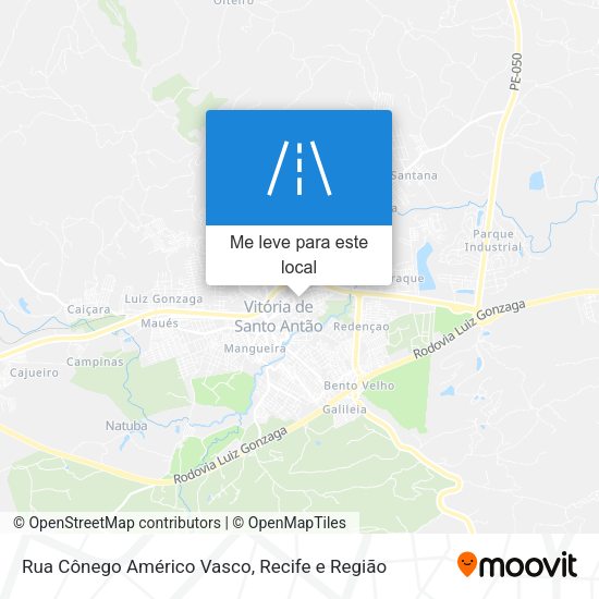 Rua Cônego Américo Vasco mapa