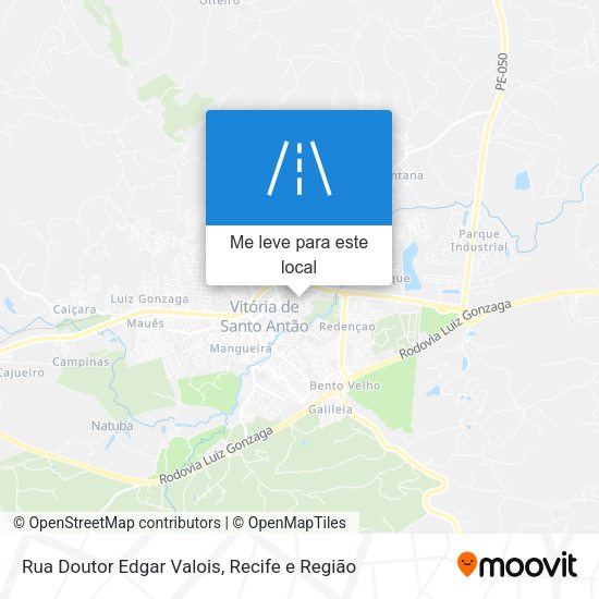 Rua Doutor Edgar Valois mapa
