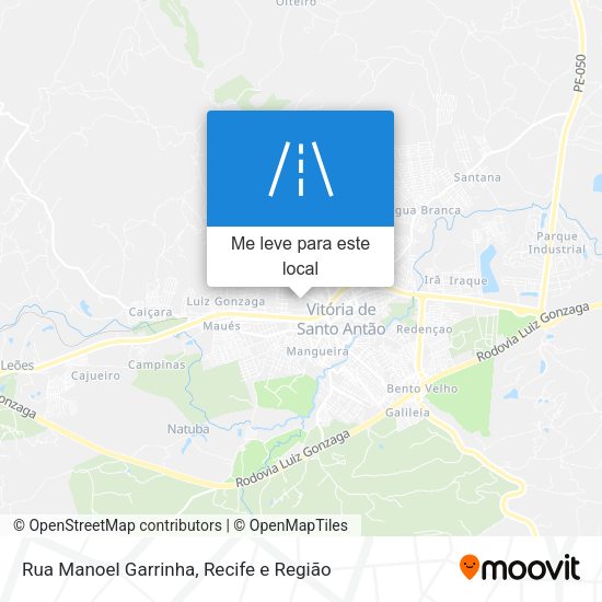 Rua Manoel Garrinha mapa