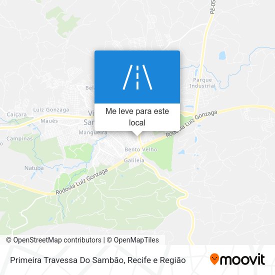 Primeira Travessa Do Sambão mapa